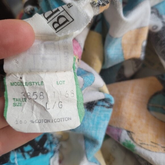 Vintage Brobell Egyptian Cairo cartoon capri pants size large - Picture 7 of 7